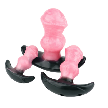 FISTSX Silicone Anal Dildo Mouth Gag Horse 10 Modes Bullet Vibrator Adjustable Leather BDSM Sex Toys For Woman Bondage Anal Plug