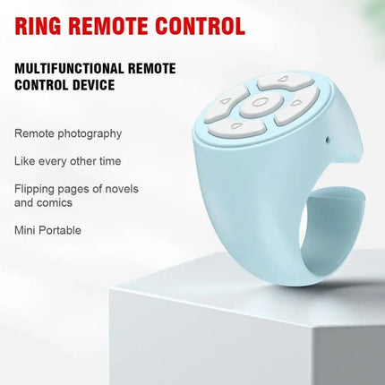 Wireless Remote Controller Ring Portable Comfortable To Wear Fingertip Selfie Video Controller Stable Signal Transmission
