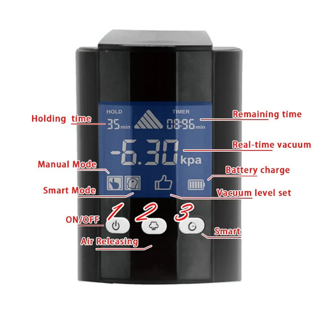 Electric Handle For Acrylic Penis Pump Smart Intelligent Charging Sex Toy Accessories hot, Extraction suction Air Sex Machines