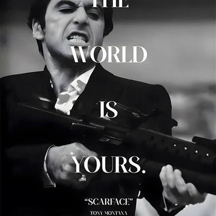Scarface Godfather Characters Poster Classic Gangster Movie Canvas Painting Abstract Wall Art Picture for Living Room Home Decor