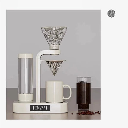 Cold Drip Coffee Maker, Countertop 220V/600W, Manual Drip Coffee Maker, Home Coffee Maker with Timer, Small Teapot