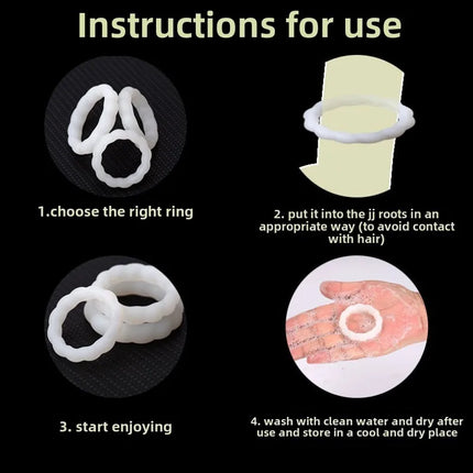 Luminous Cock Ring Silicone Thread Penis Ring Sex Toys for Men Delay Ejaculation Cockring Sexy Products Sex Shop