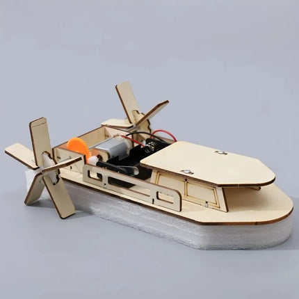 DIY Wooden Ship Model Small Maker Material Gift Toy Science Experiment Set Assembly Material Packaging Toy Birthday Gift