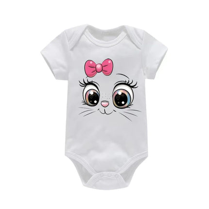 Baby Onesie Toddler Boys Girls Romper Cute Cat Print Jumpsuit Infant Clothing Newborn Costume Baby Clothes