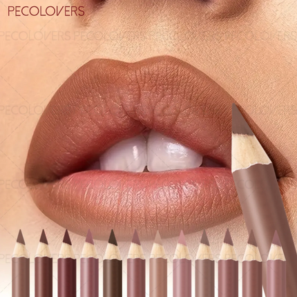 1 Pcs Matte Lip Liner Pencil, Multiple Red Brown Tones Lipstick Pen, Define Lip Lines, Smooth To Slide, Perfect Birthday Gifts