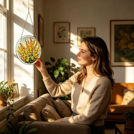 Acrylic Puzzle DIY 3D Puzzle Suncatcher Window Hanging Garden Decor Birthday Gifts For Women Home Ornament