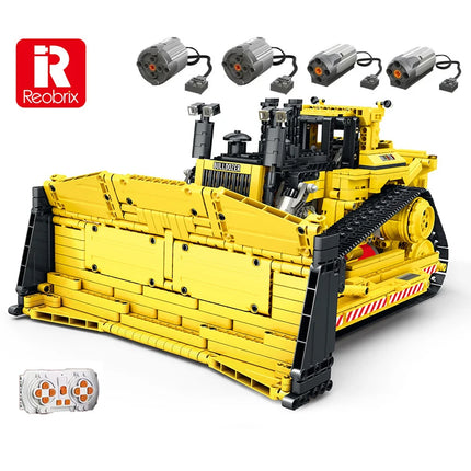 Electric Engineering Vehicle Bricks NEW Technical Remote Control D11 Bulldozer Building Blocks Mechanical Toys Gift Set for Boys