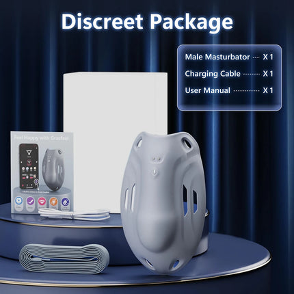 Wearable Penis Training Vibrator APP Control Men's Masturbator Chastity Cage Testicular Amplifier Confidence Booster Sex Toys