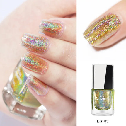 Misscheering 7ml Nail Gel Polish Glitter Laser Nail Polish Colorful Sparkling Sequins Soak Off  Varnish Nail Art Decoration