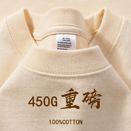 100% Cotton T Shirts Unisex 450G High Quality White T-shirts Tee Shirts Summer Blank Tshirt For Men Camisetas Para Hombre