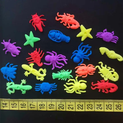 30PCS Growing in Water Bulk Swell Sea Creature Various Kinds Mixed Expansion Toy Colorful Creative Magic Toys