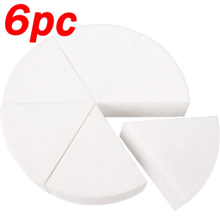 60pcs Triangle Makeup Sponge Soft Fan Shaped Puff Liquid Foundation Concealer Cream Tool Detail Powder Puff Cosmetics Applicator