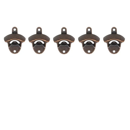 5pcs/10pcs Bottle Opener Wall Mounted Rustic Beer Opener Set Vintage with Mounting Screws for Kitchen Cafe Bars