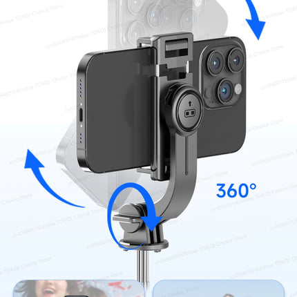 TOKQI Selfie Stick Tripod Phone Stand Portable Mini Tripod with Wireless Bluetooth for Android and Iphone Cell phones Shoot Vlog