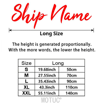 1PC Personalized Boat Sticker Customised Text Decals Waterproof Anti-UV Self Adhesive for DIY Ship Hull Side Cabin Marine Decor