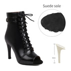 9.5cm Black  Suede / 46