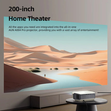 AUN A004 Pro MINI Projector Android Home Theater Laser Cinema Game Full HD 1080 WIFI Projectors Video 4K Movie Decode 3D Smart T