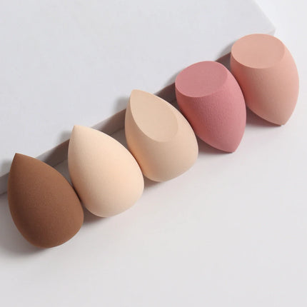 5-Pack Dual-Use Makeup Sponge Set - Velvet for Liquid/Cream/Powder | Vegan Eco-Friendly Travel Essentials