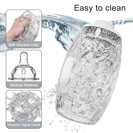 Automatic Rotating Vibrating Male Masturbator Cup Vibration Penis Pump Trainer Masturbation Cup Adult Sex Toys for Men Adults 18