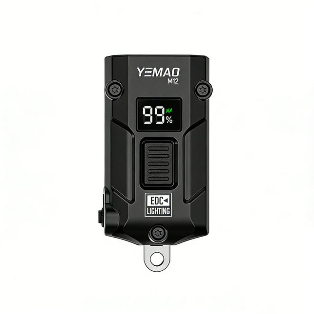 Triple Light Source EDC Flashlight Red Beam Night Vision 680 Lumens Max Stepless Dimming Magnetic Base USB Charging