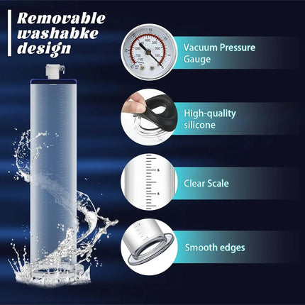 2026 New Upgrade Penis Pump Sex Toys - Pumps & Enlargers Manual Dick Pump With Metal Handle And Pressure Dial Cock Pump