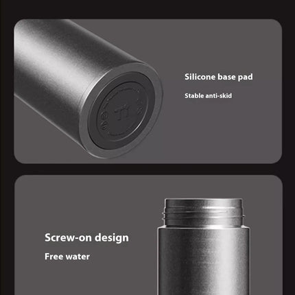 Pure Titanium Insulated Cup Men And Women'S Water Cup Portable Tea Cup Tea Water Separation Titanium Cup Cold Insulation Bottle