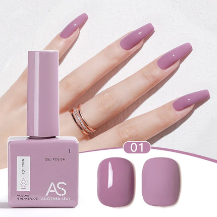 AS 1pc 15ml Bright Yellow Gel Nail Polish Starter Pure Soak Off No Wipe Nail Gel Polish Varnish Suitable For All Seasons