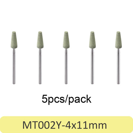 5pcs Dental Polisher Ceramic Diamond Grinding Head Stone Zirconia Ceramics Emax Crowns Grinder Quick Polishing Burs