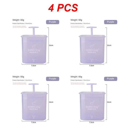 2/4/6PCS Face Wash Soap Bubble Cup Rapid Foaming Makeup Remover Deep Cleansing Balm Beauty Health Face Care Shampoo Foam Maker