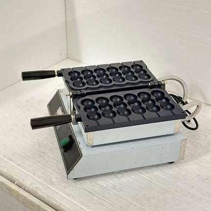 Electric Nonstick Skewer Waffle Baker Ball Shaped Egg Commercial Brochette Waffle Maker Gourd New 220V Waffle Making Machine