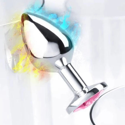 Metal Anal Plug Butt Diamond Plug Sexy Toy Gem Base Beginner Butt SM Toys For Women Men Couples Adult Game Anal Adult Products