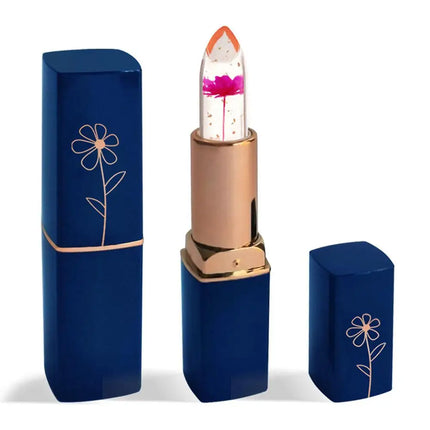 Temperature Color Changing Lip Balm Crystal Jelly Flower Lipstick Gloss Nutritious Lasting Moisturizing Non-Stick Cup Makeup New