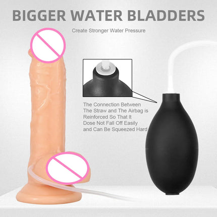 Realistic Squirting Dildo Big Penis Soft Skin Feel Spray Water Ejaculating Suction Cup masturbator Anal Toy Sex Toy For Women 18