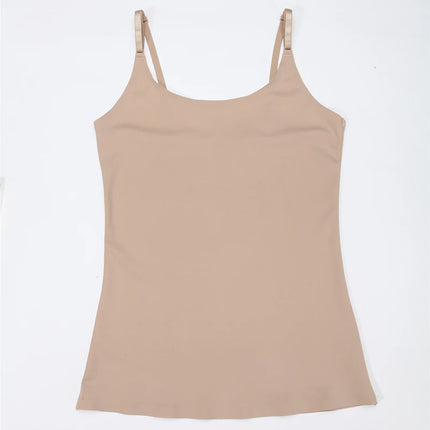 Women Sexy Shapewear Top Tummy Control Smooth Body Shaper Camisole Tank Top Slimming Belly Compression Vest 2PCS 2025 Summer