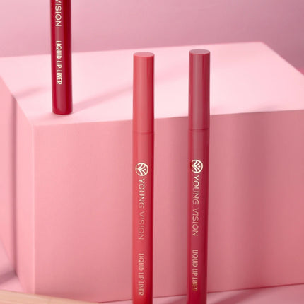 YOUNG VISION matte 6-color liquid lipliner set sponge gourd head fog face nude lipstick pen