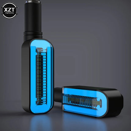 2Pc Turn Signal LED Light Motorcycle Stop Signal DRL Flowing Water Flashing 2 in 1 Blinker Tail Accessory Lamps New