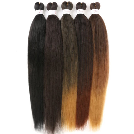 30inch 8 Packs Braiding Hair Pre Stretched Ombre Blonde Braids Hair Extensions Synthetic Xpression Prestretched Braiding Hair