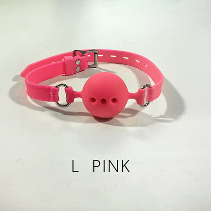 Thierry Fetish Extreme Breathable Silicone Ball Gag Bondage Restraints Open Mouth Gags Adult Game Sex Toys For Couple Size S M L
