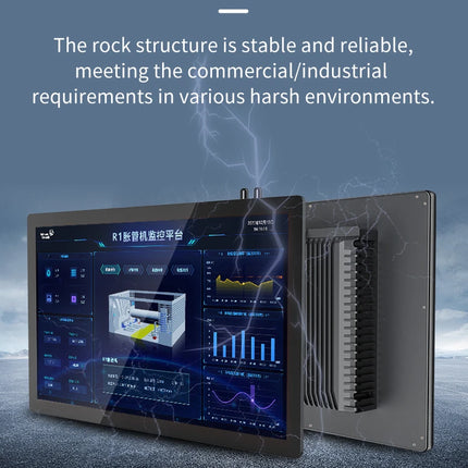 13.3 Inch All-in-One Capacitive Touch PC Industrial Panel PC with VESA Mount Compatible with Windows 10 or 11