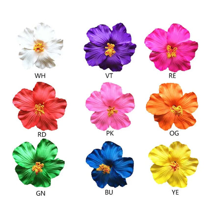 Foam Flower Hair Clips Hawaiian Plumeria Hibiscus Flower Barrettes Bridal Hairpins Colorful Rose Hairpin Jewelry Summer Beach