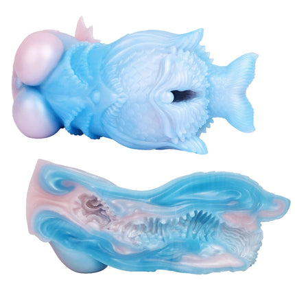 NNSX Elastic Mermaid Big Boobs Male Masturbator Soft Breast Pocket Pussy Lifelike Textured 3D Vaginal Sex Toys Stroker for Men