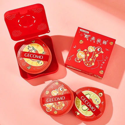 GECOMO Snake Year Soft Skin-friendly Marshmallow Powder Puff Fits Perfectly and Holds Makeup Sponge Air Cushion