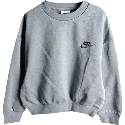Nike Official Genuine New Big Kids Knitted Round Neck Sports Hoodie Sweatshirt HF1138-030