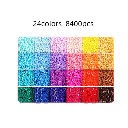 2.6mm 8400pcs Perler Beads Fuse Hama Beads for Diy Handmade Gift Home Decoration Jigsaw Puzzle