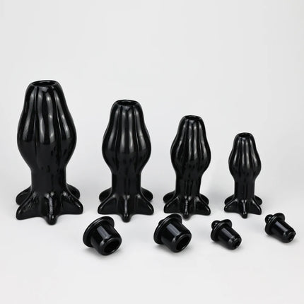 4 Sizes Butt Anal Plug Hollow Anus Open Tunnel Vaginal Dilator Training Ass Enema Dilatador Masturbator Sex Toys For Men Gay
