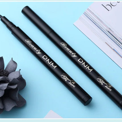 DNM 12 Colors Eyeliner Pen Waterproof Soft Sponge Head Silkworm Pen Quick Dry Black Natural Coloring Liquid Eyeliner White
