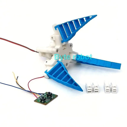 N20 Motor Three-Finger Flexible Gripper Electric Robotic Claw 3D Printed Robotic Clamp Programmable Robot Claw Education DIY Kit