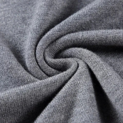 Autumn Mens High Quality Knitted Turtleneck Sweater Slim Fit Long Sleeve Anti-pilling Pullover Solid Color Trend Men Streetwea