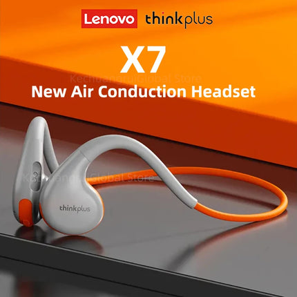 Original Lenovo X7 Air Conduction Headphone Wireless Bluetooth 5.3 Earphones Bone Conduction Sports Headset Outdoor EarHook Mic