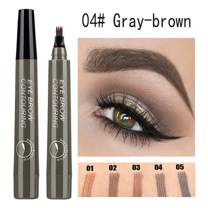 4 Point Eyebrow Pencil Maquillajes Para Mujer Waterproof Liquid Eyebrow Pen Makeup Long Lasting Cosmetic Microblade Brow Pencil